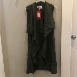 Green Dress/Casual vest